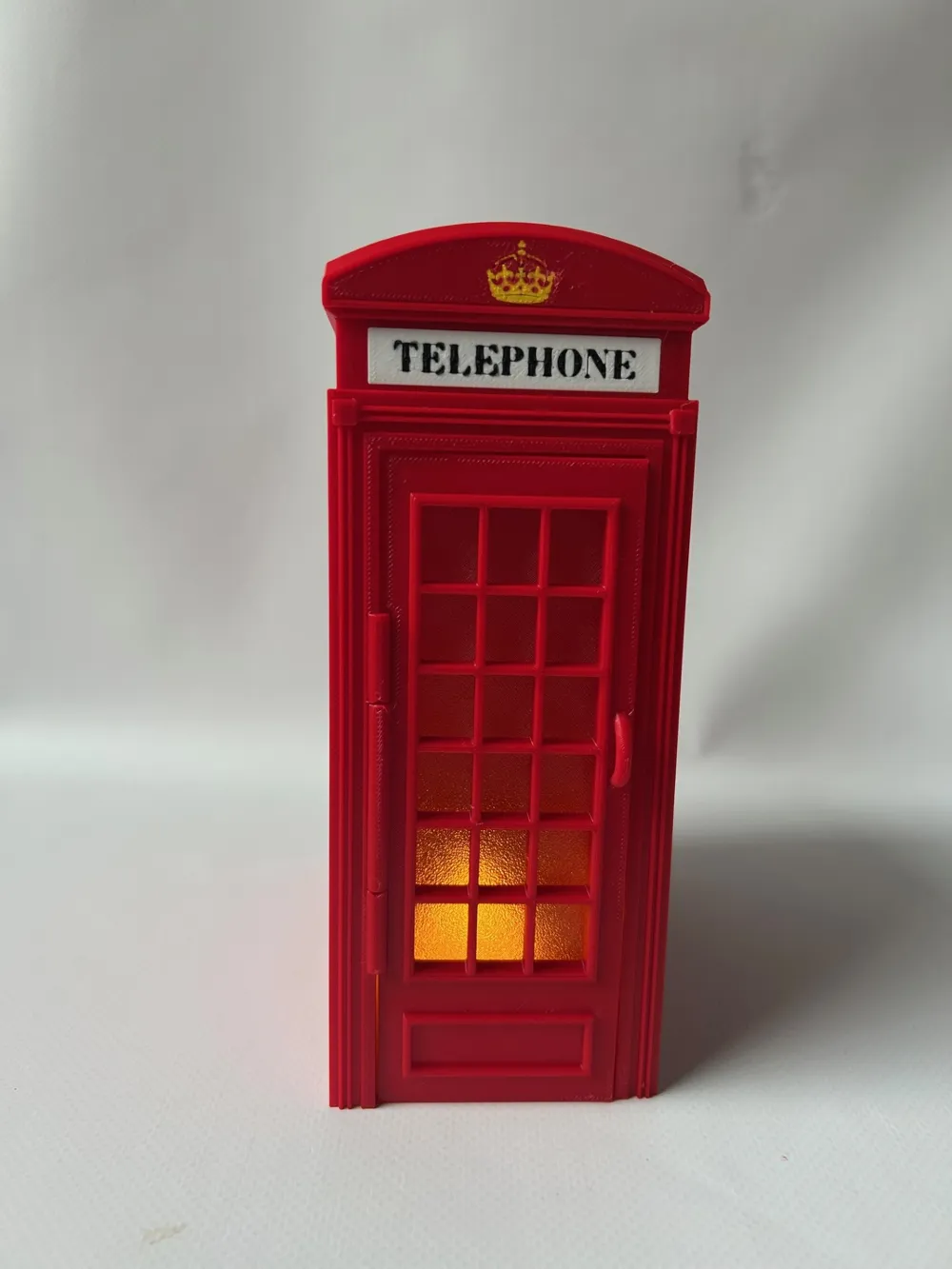 Cabine vermelha diagonal